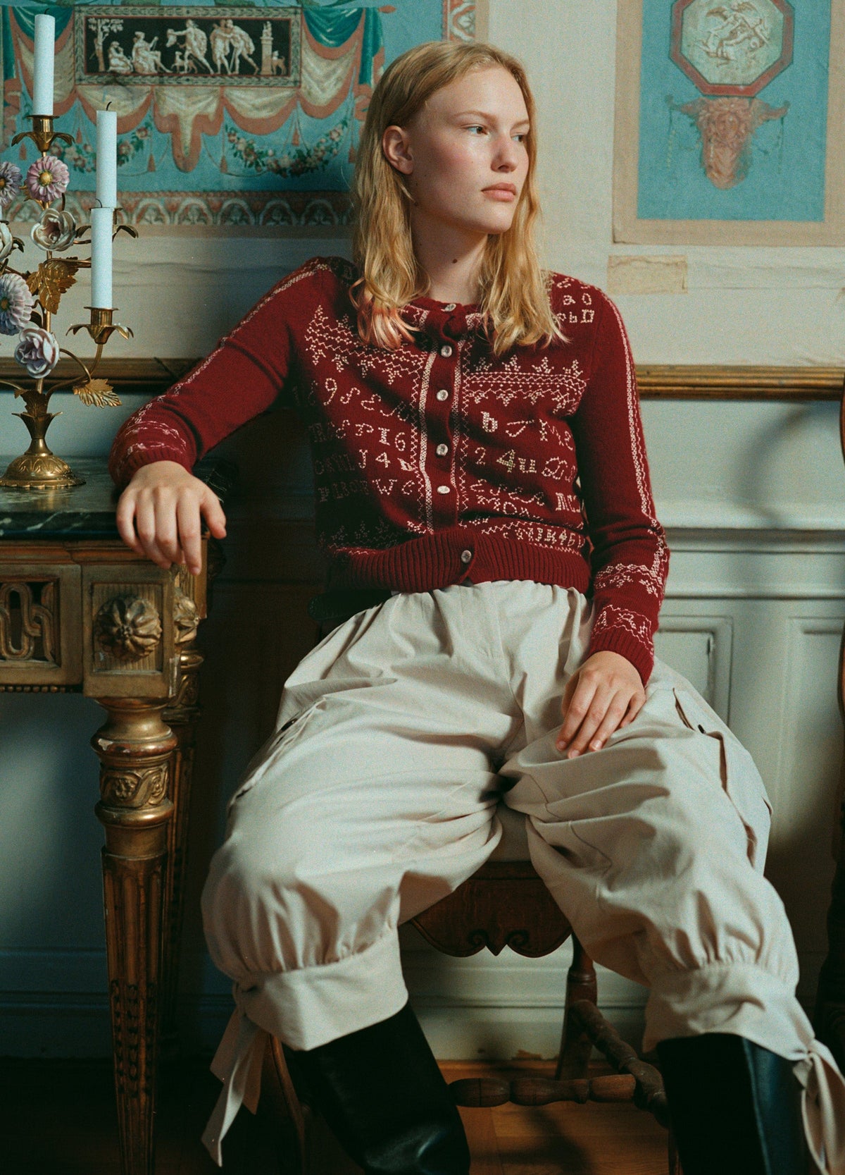 Burgundy Kit Cardigan | Sea New York