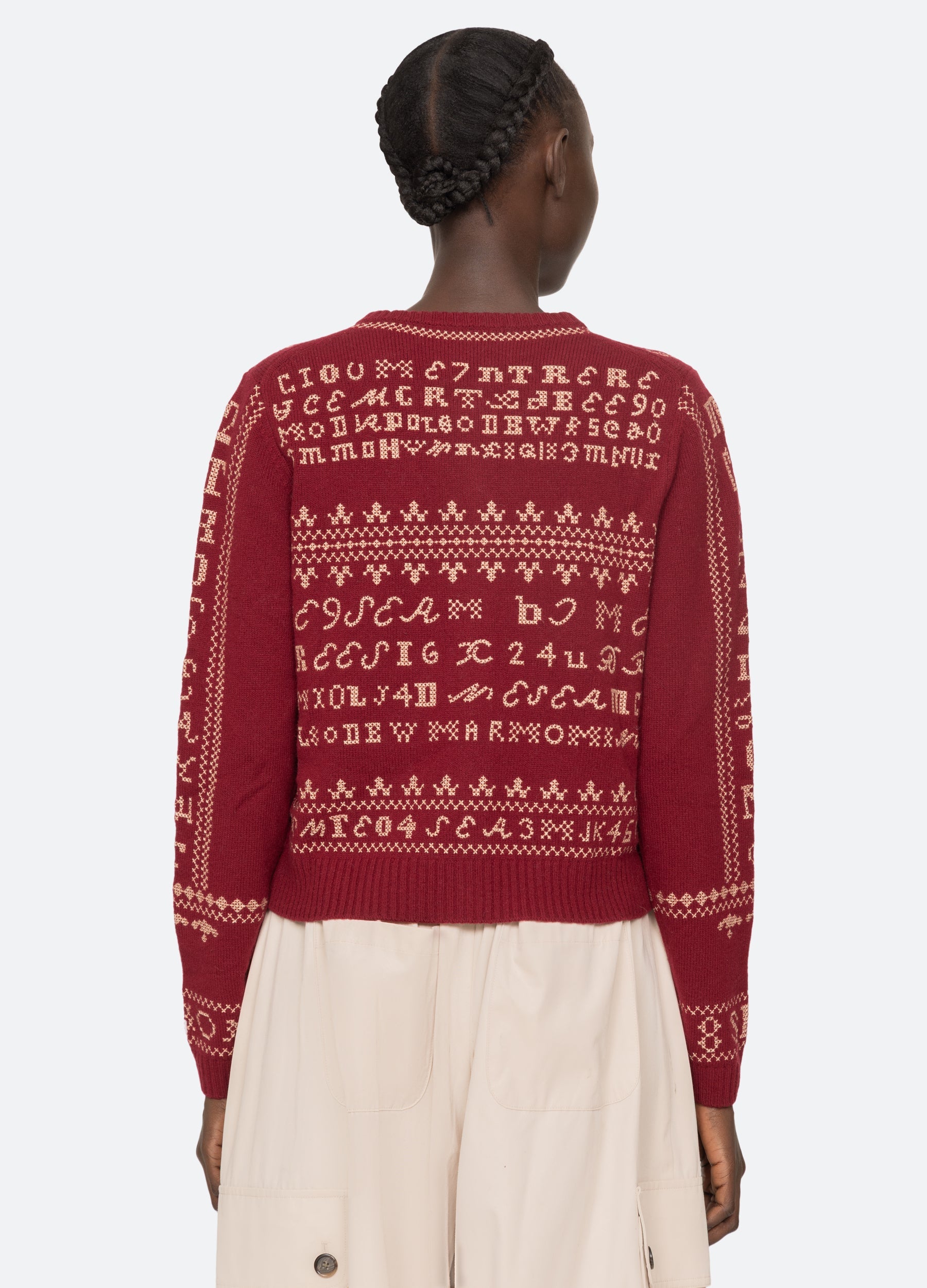 Burgundy Kit Cardigan | Sea New York