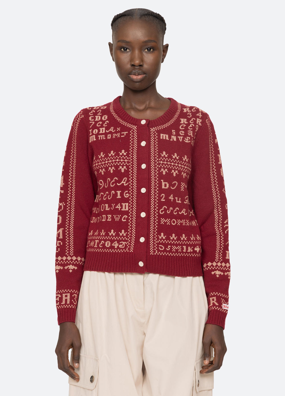 Burgundy Kit Cardigan | Sea New York