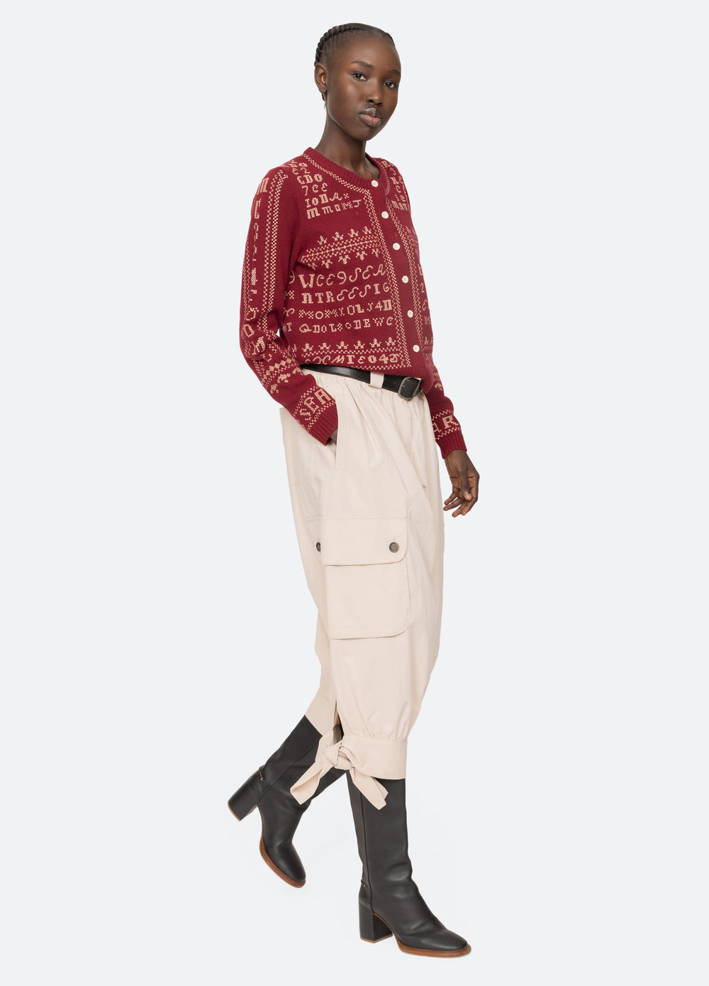 Burgundy Kit Cardigan | Sea New York