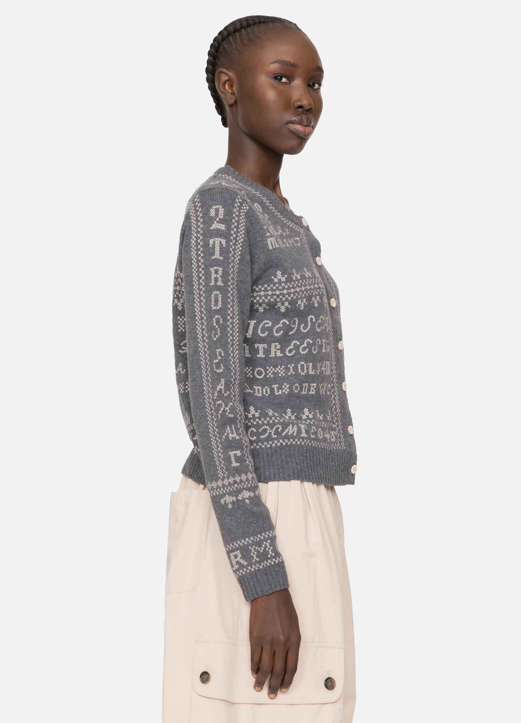 Burgundy Kit Cardigan | Sea New York