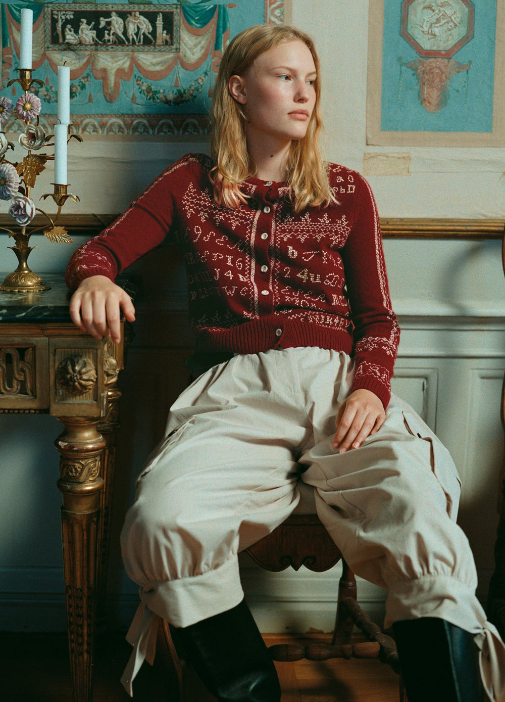 Burgundy Kit Cardigan | Sea New York