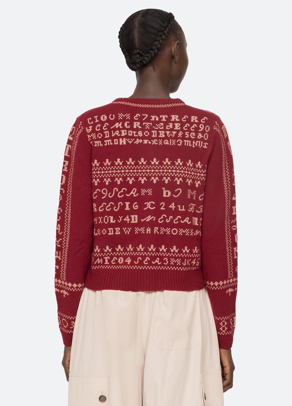 Burgundy Kit Cardigan | Sea New York