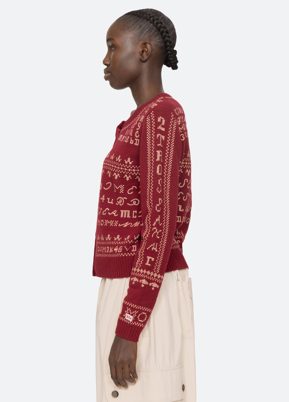 Burgundy Kit Cardigan | Sea New York