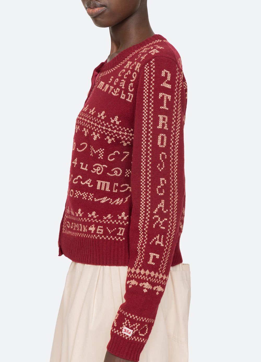 Burgundy Kit Cardigan | Sea New York