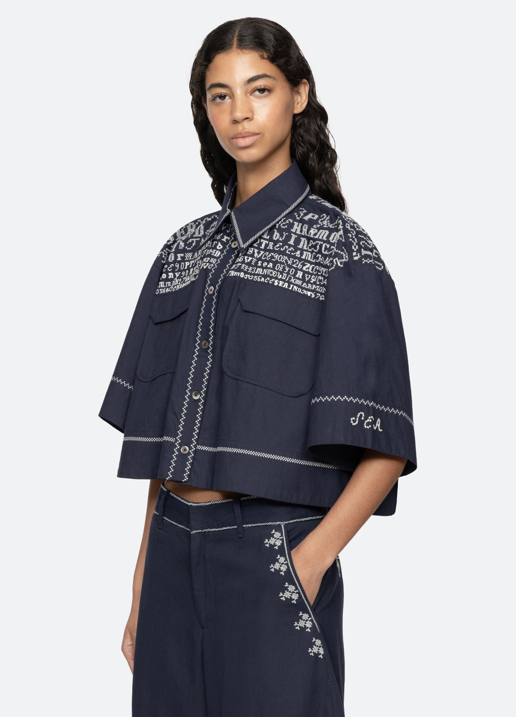 Navy Kit Top | Sea New York