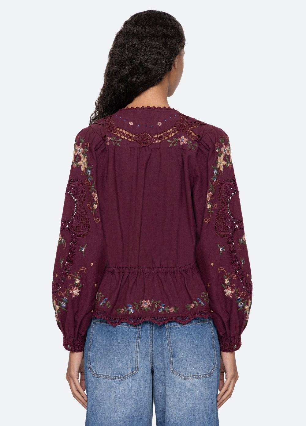 Navy Edwina L/S Top | Sea New York