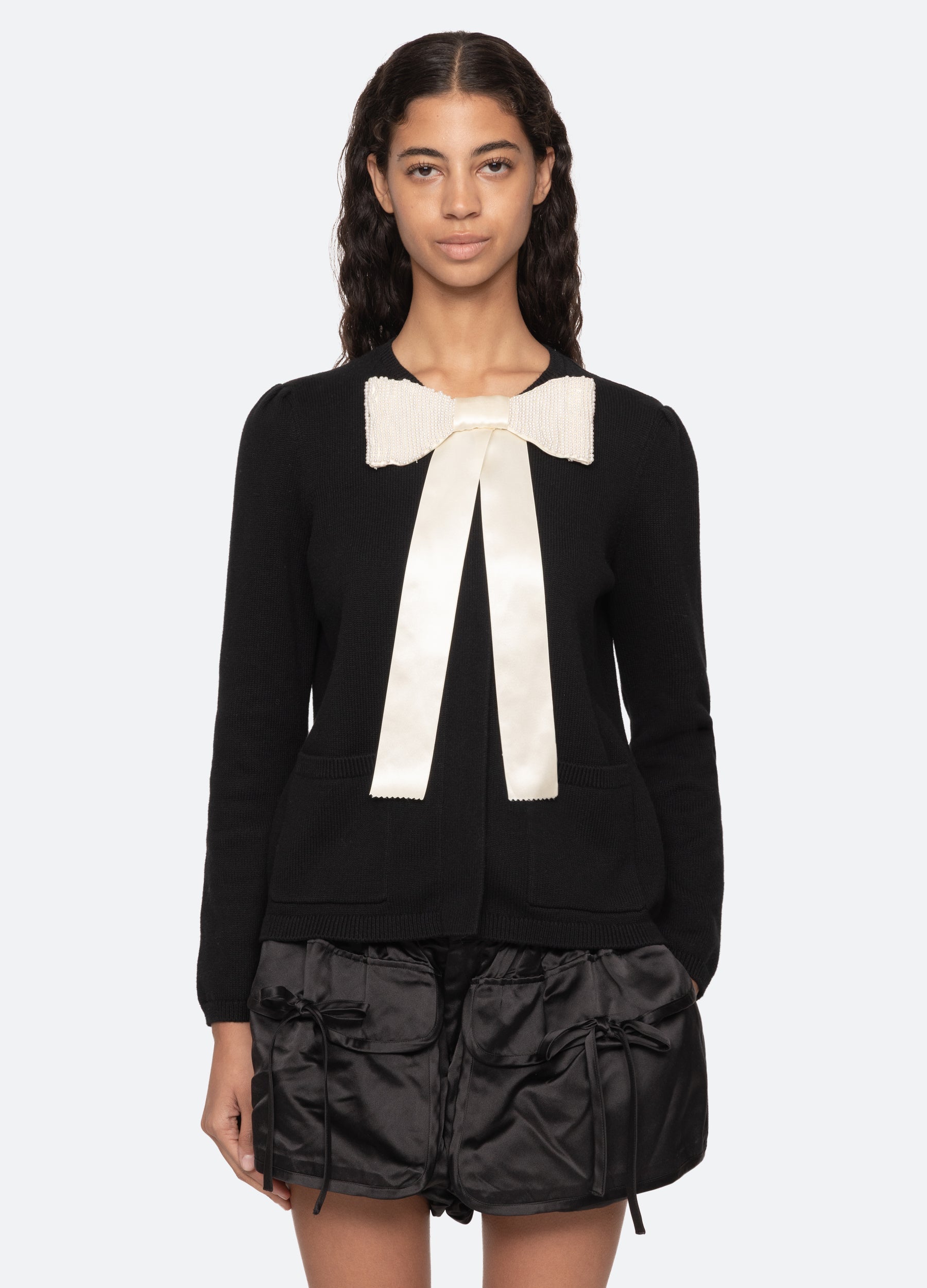 Black Seraphine Cardigan | Sea New York