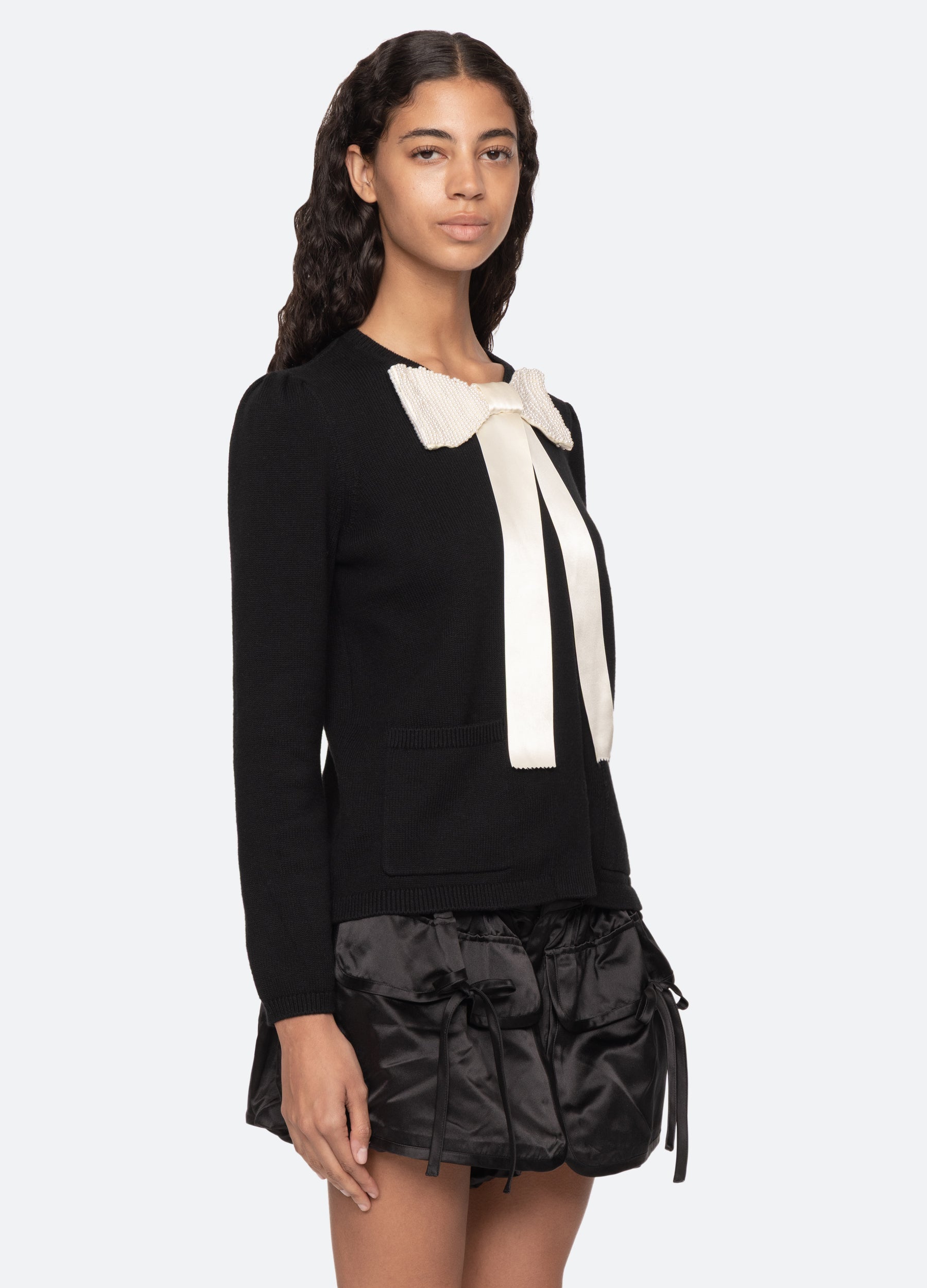 Black Seraphine Cardigan | Sea New York