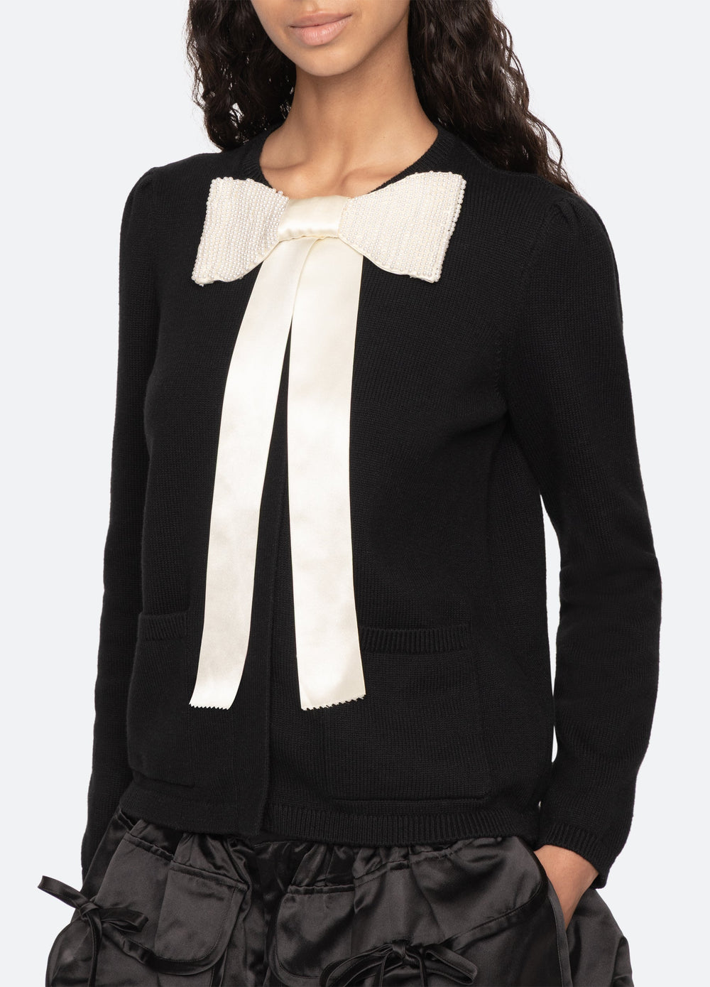 Black Seraphine Cardigan | Sea New York