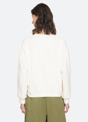 Cream Claira Sweatshirt | Sea New York