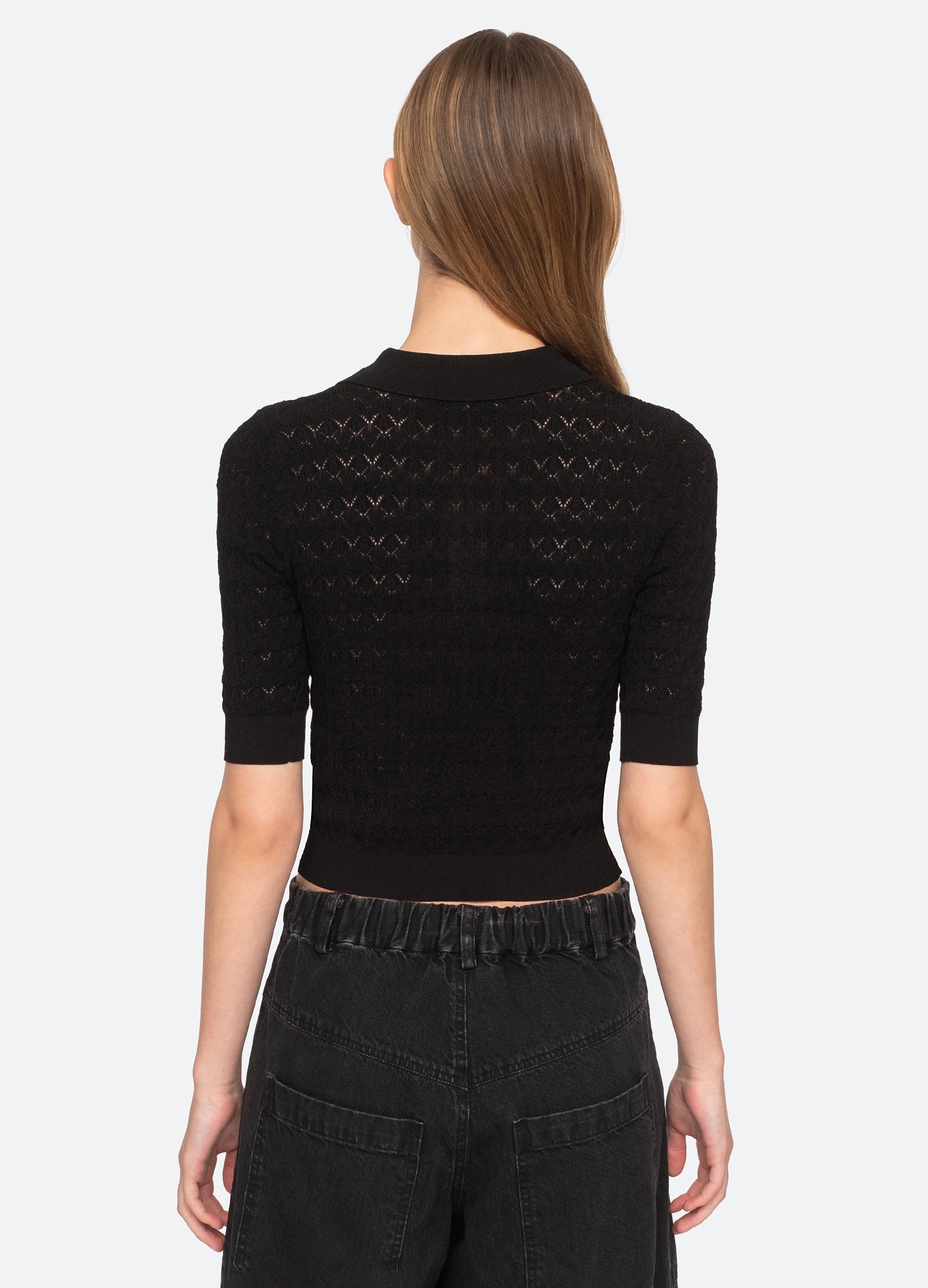 Black Rue Polo Sweater | Sea New York