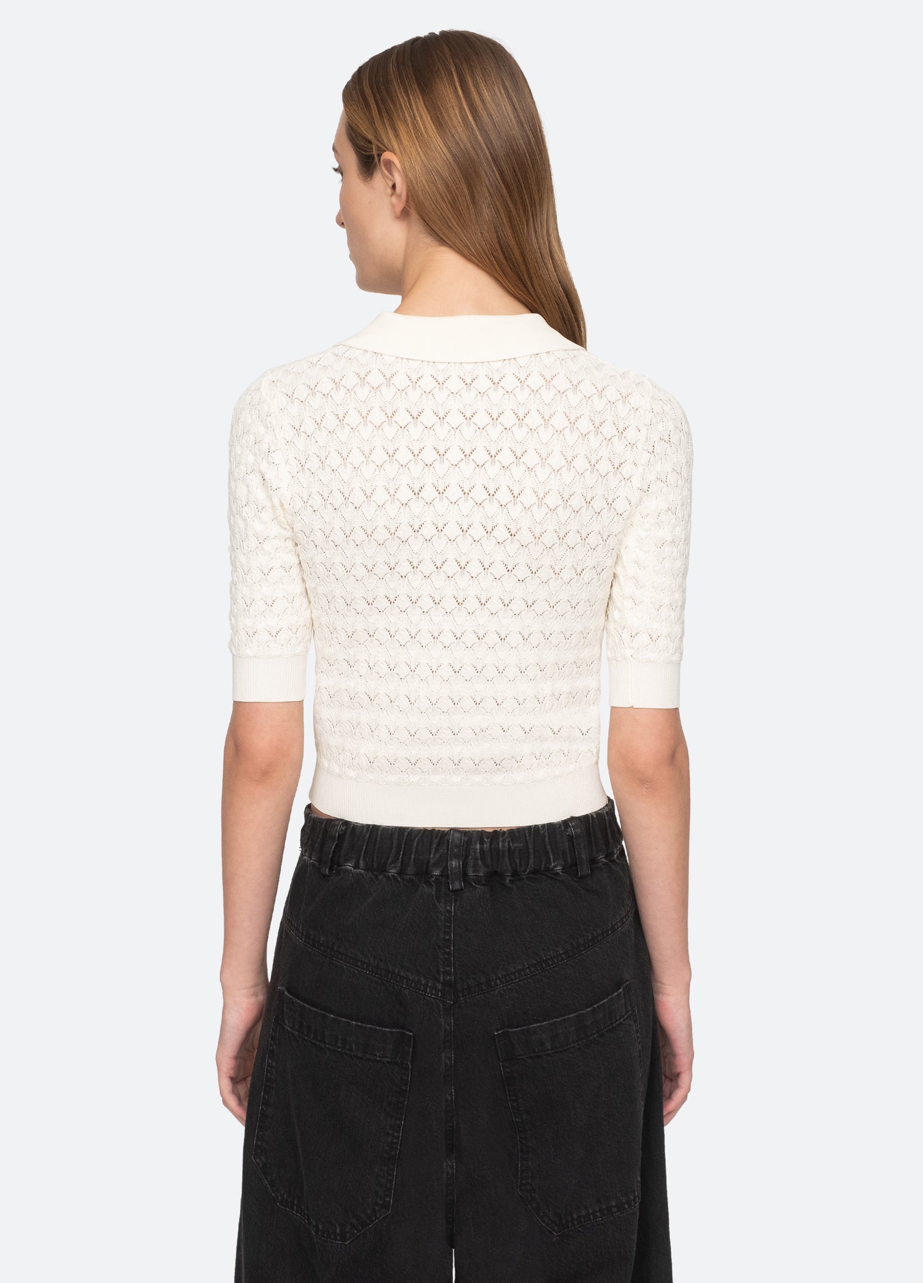 Black Rue Polo Sweater | Sea New York