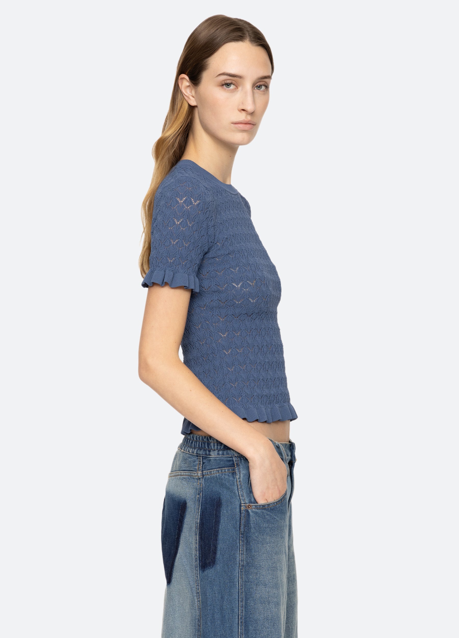 Black Rue S/S Sweater | Sea New York