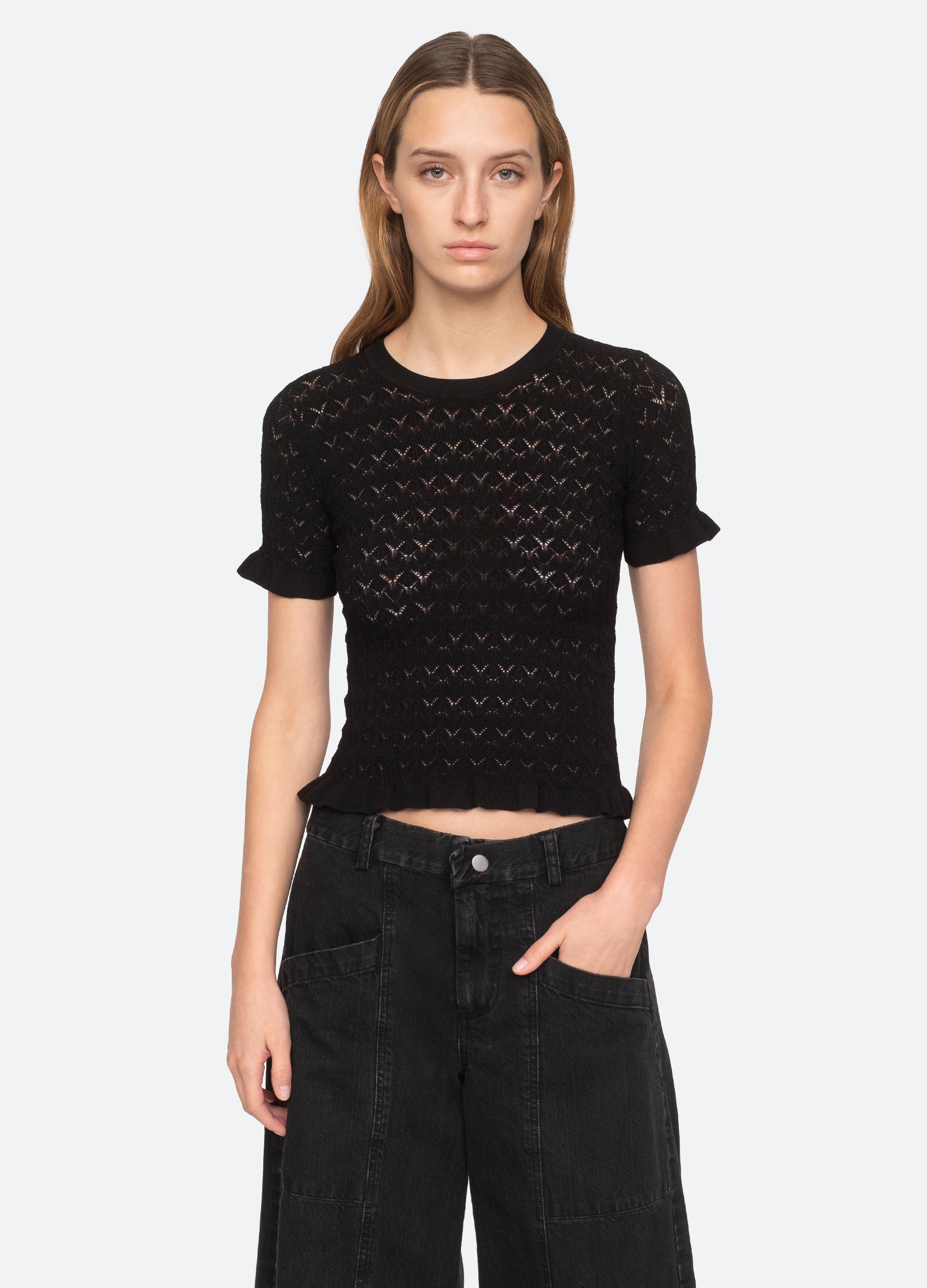 Black Rue S/S Sweater | Sea New York