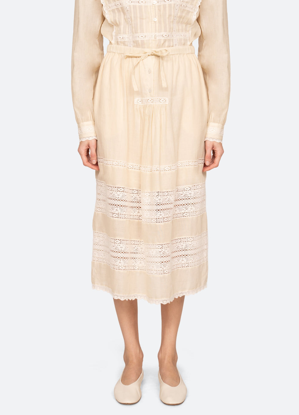 Cream Pippa Skirt | Sea New York