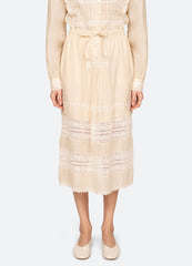 Cream Pippa Skirt | Sea New York