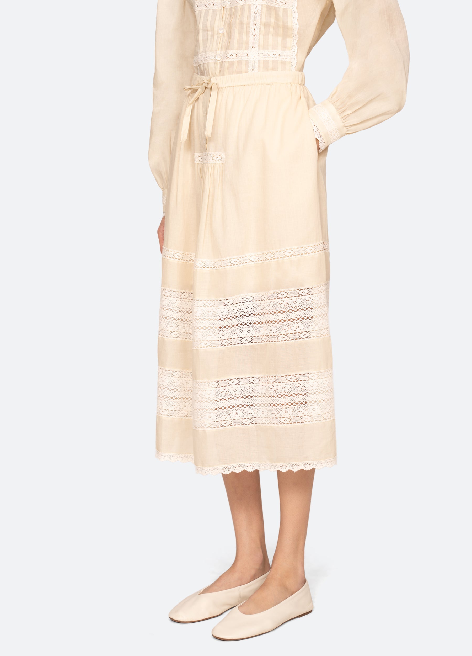 Cream Pippa Skirt | Sea New York