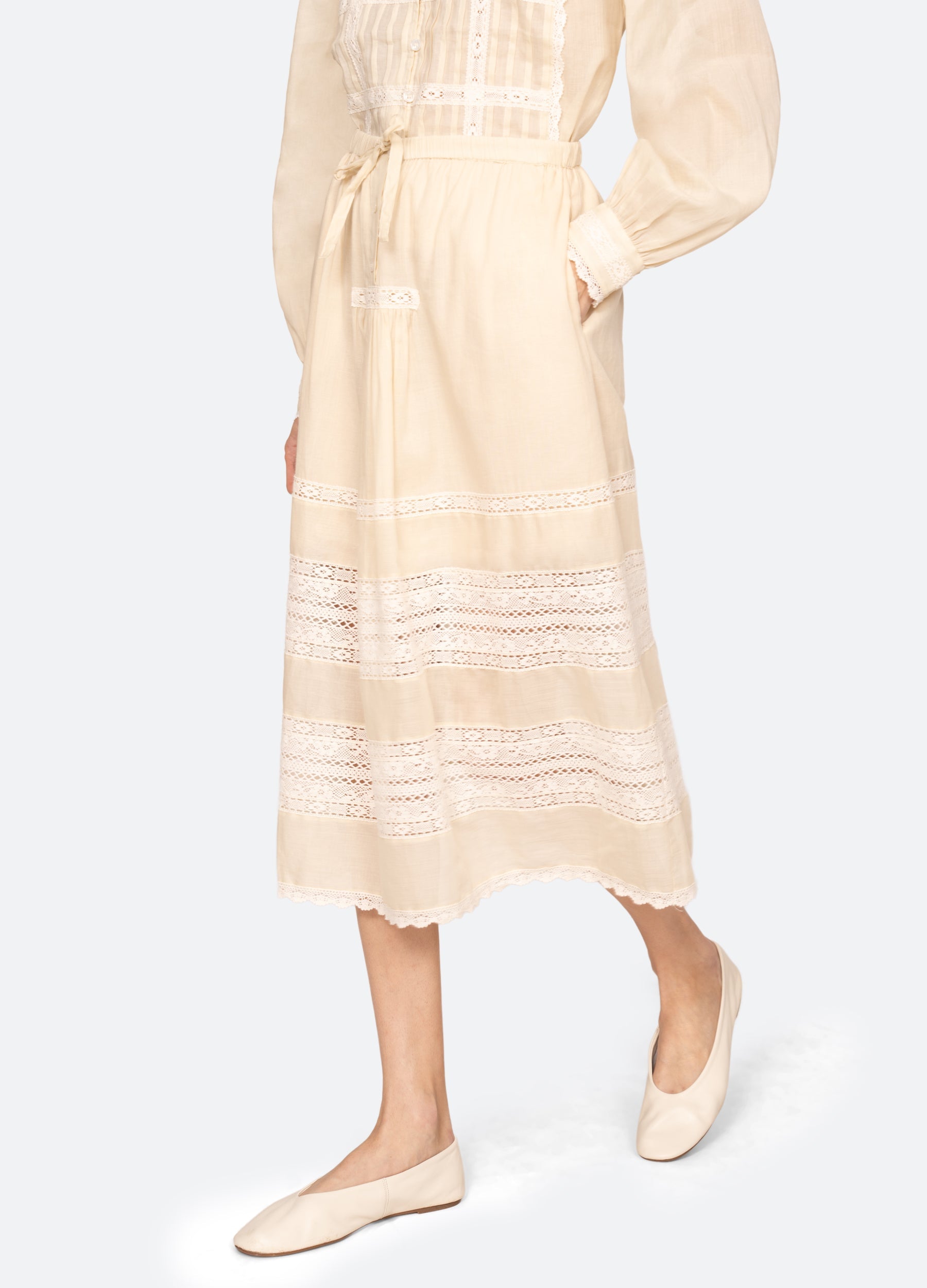Cream Pippa Skirt | Sea New York