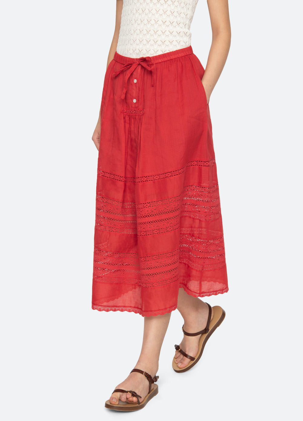 Cream Pippa Skirt | Sea New York