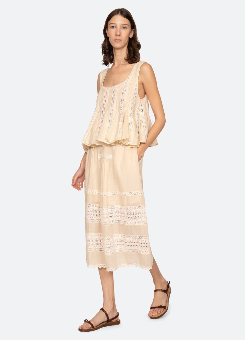 Cream Pippa Skirt | Sea New York