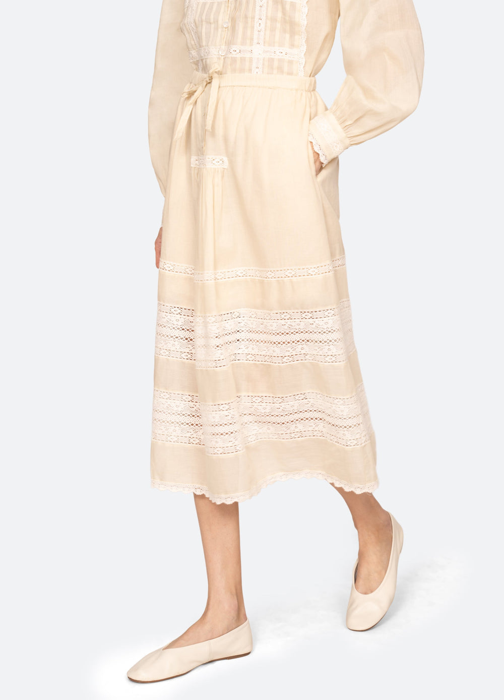 Cream Pippa Skirt | Sea New York
