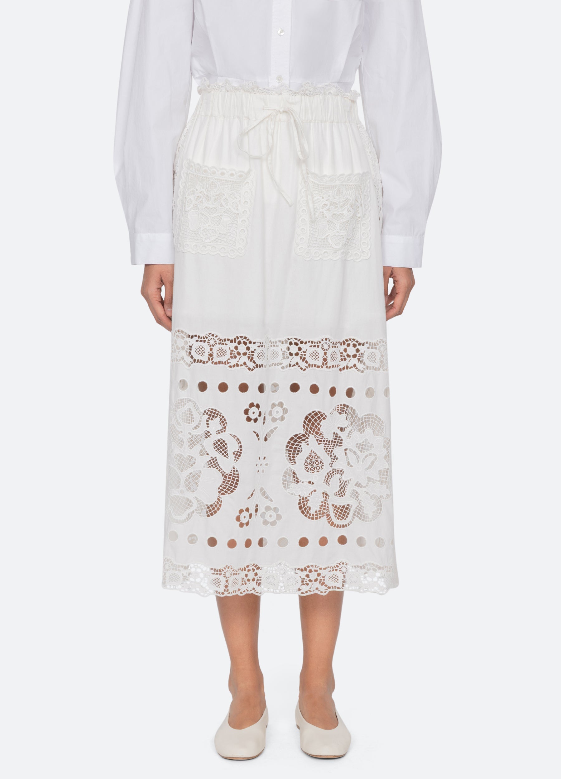 White Gardener Skirt | Sea New York