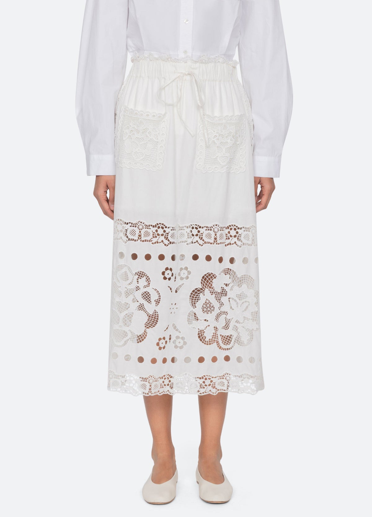 White Gardener Skirt | Sea New York