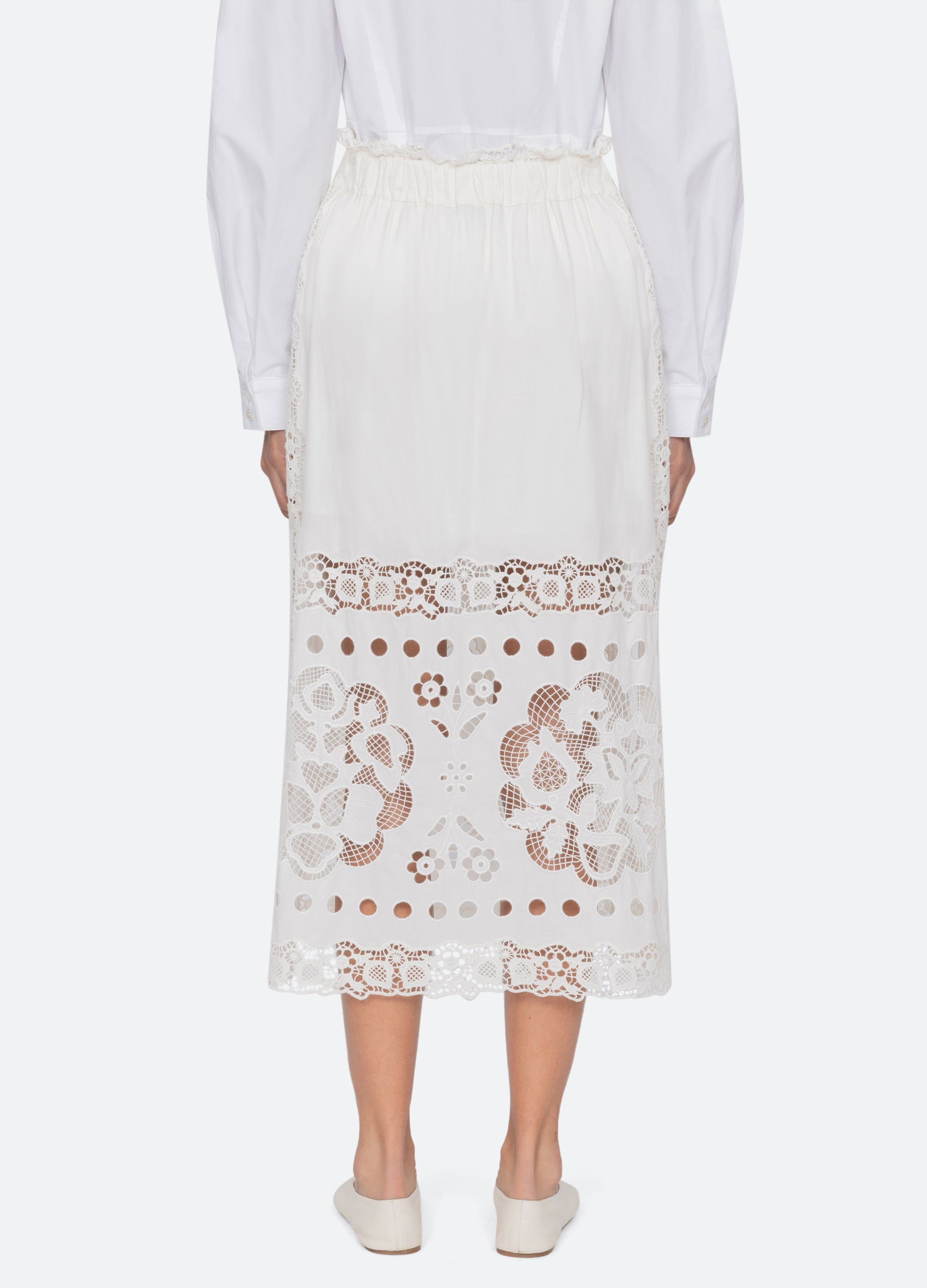 White Gardener Skirt | Sea New York