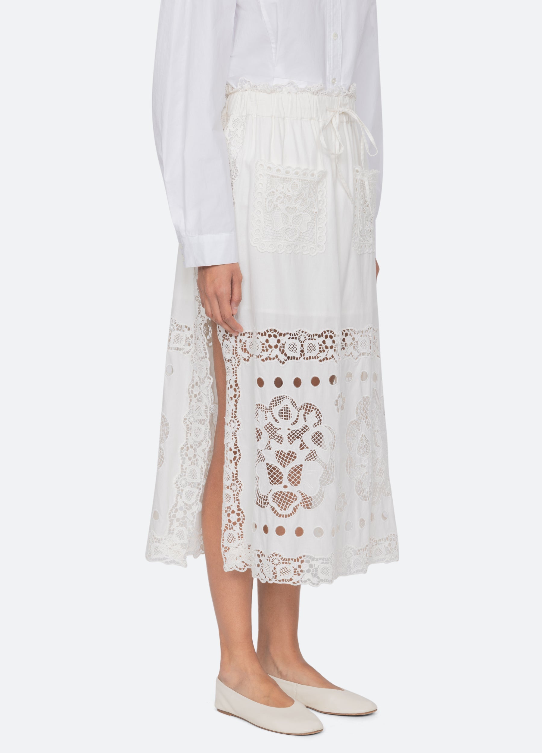 White Gardener Skirt | Sea New York