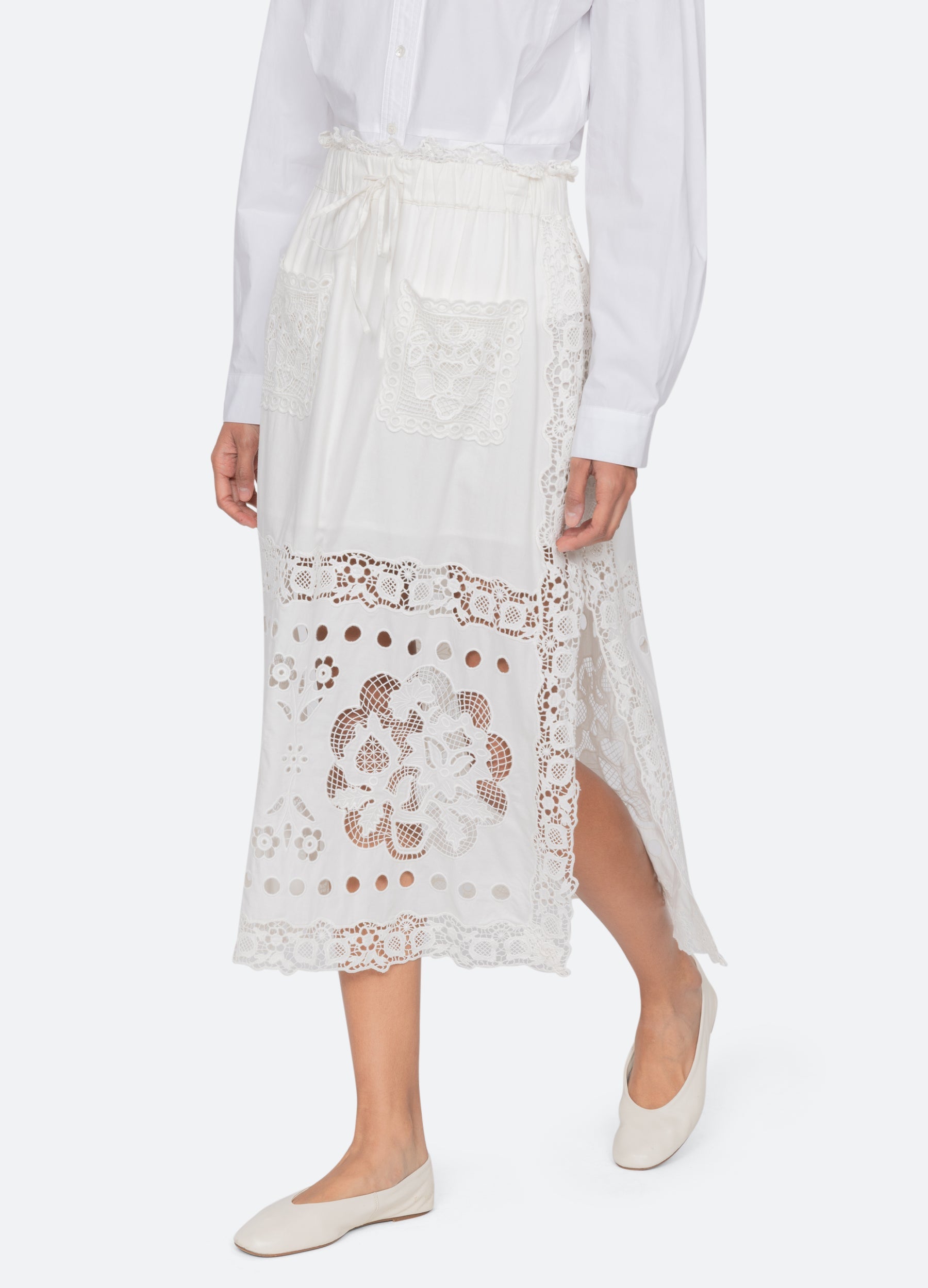 White Gardener Skirt | Sea New York