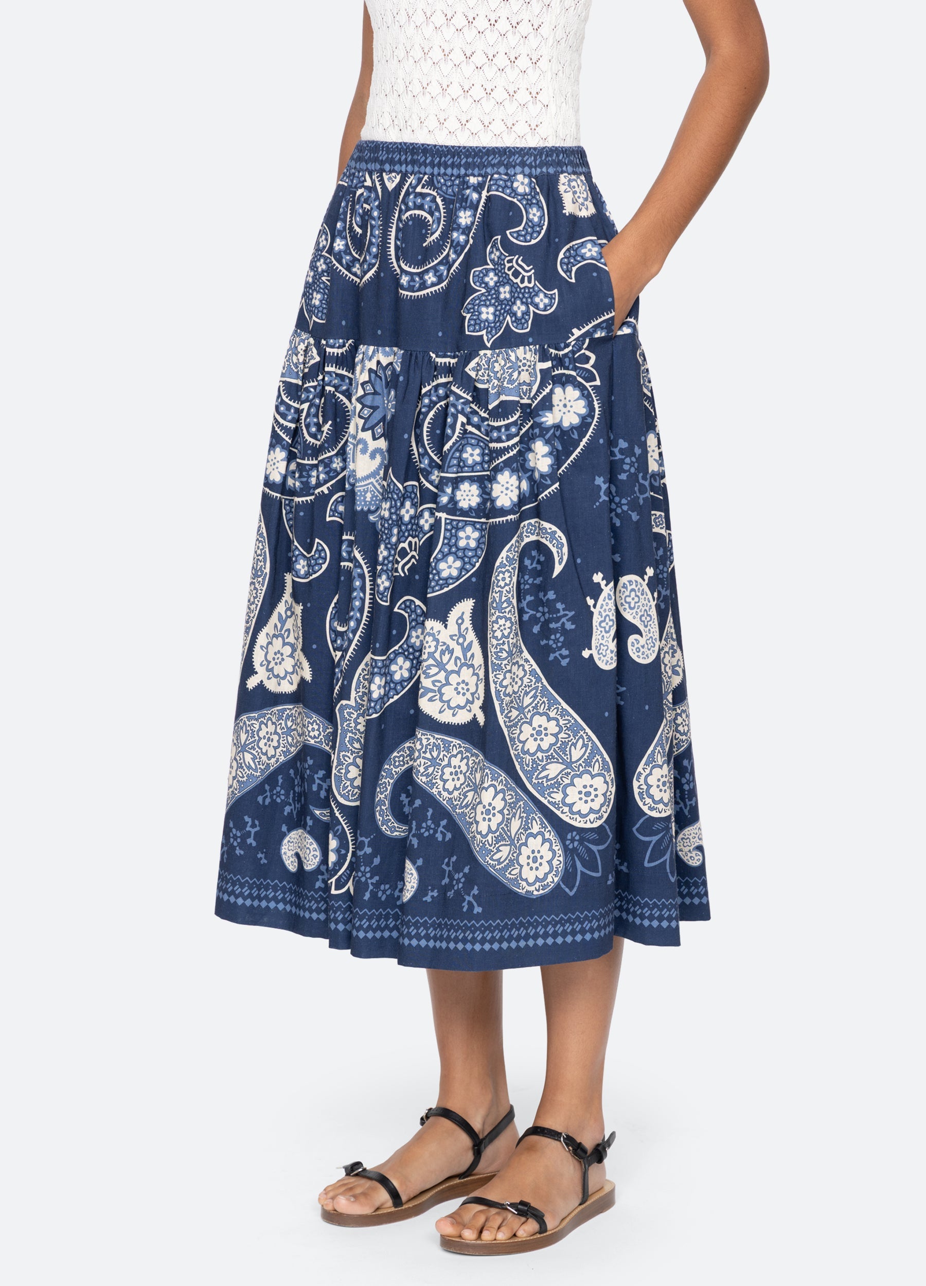 Navy Emelina Skirt | Sea New York