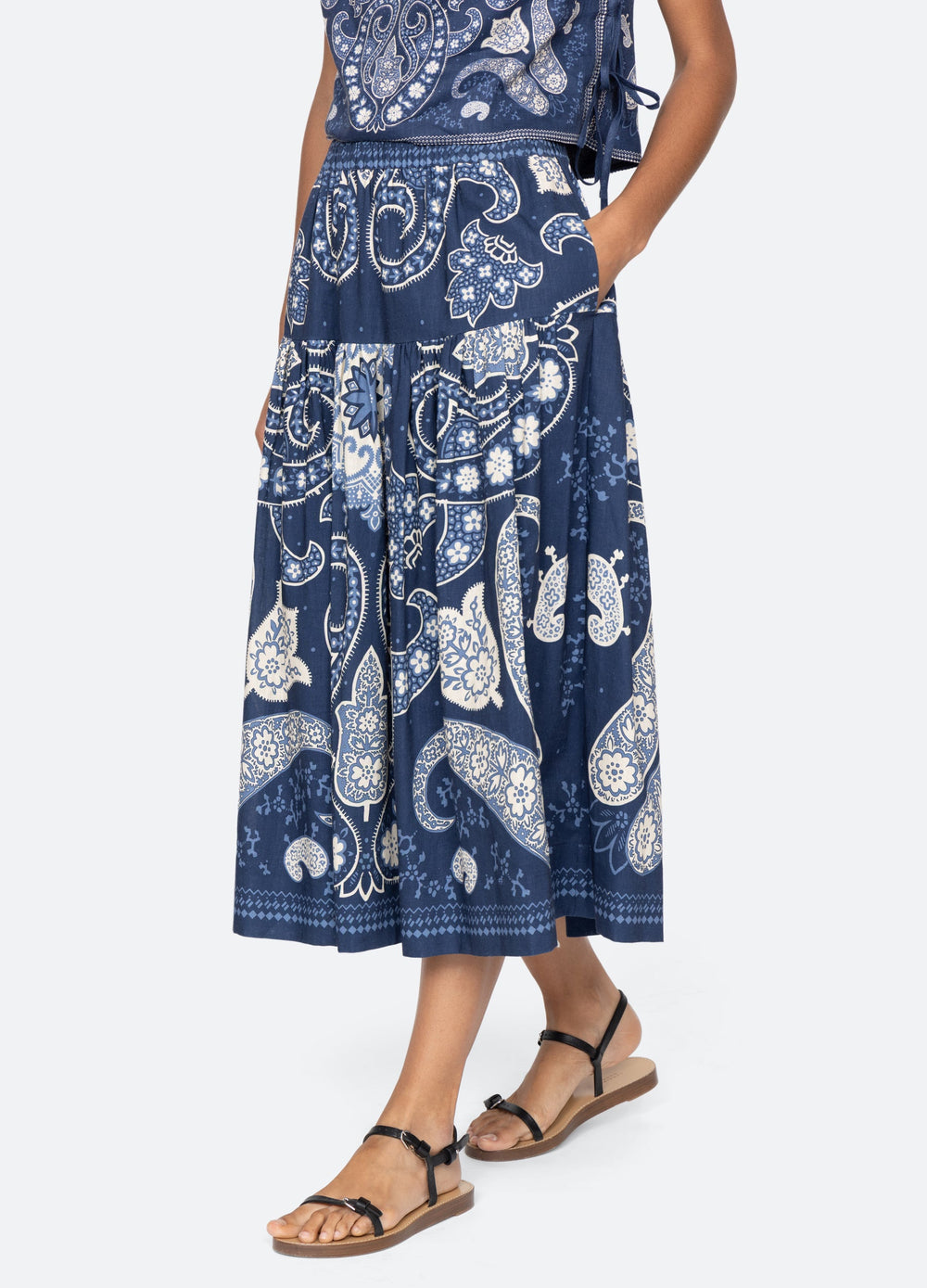 Navy Emelina Skirt | Sea New York