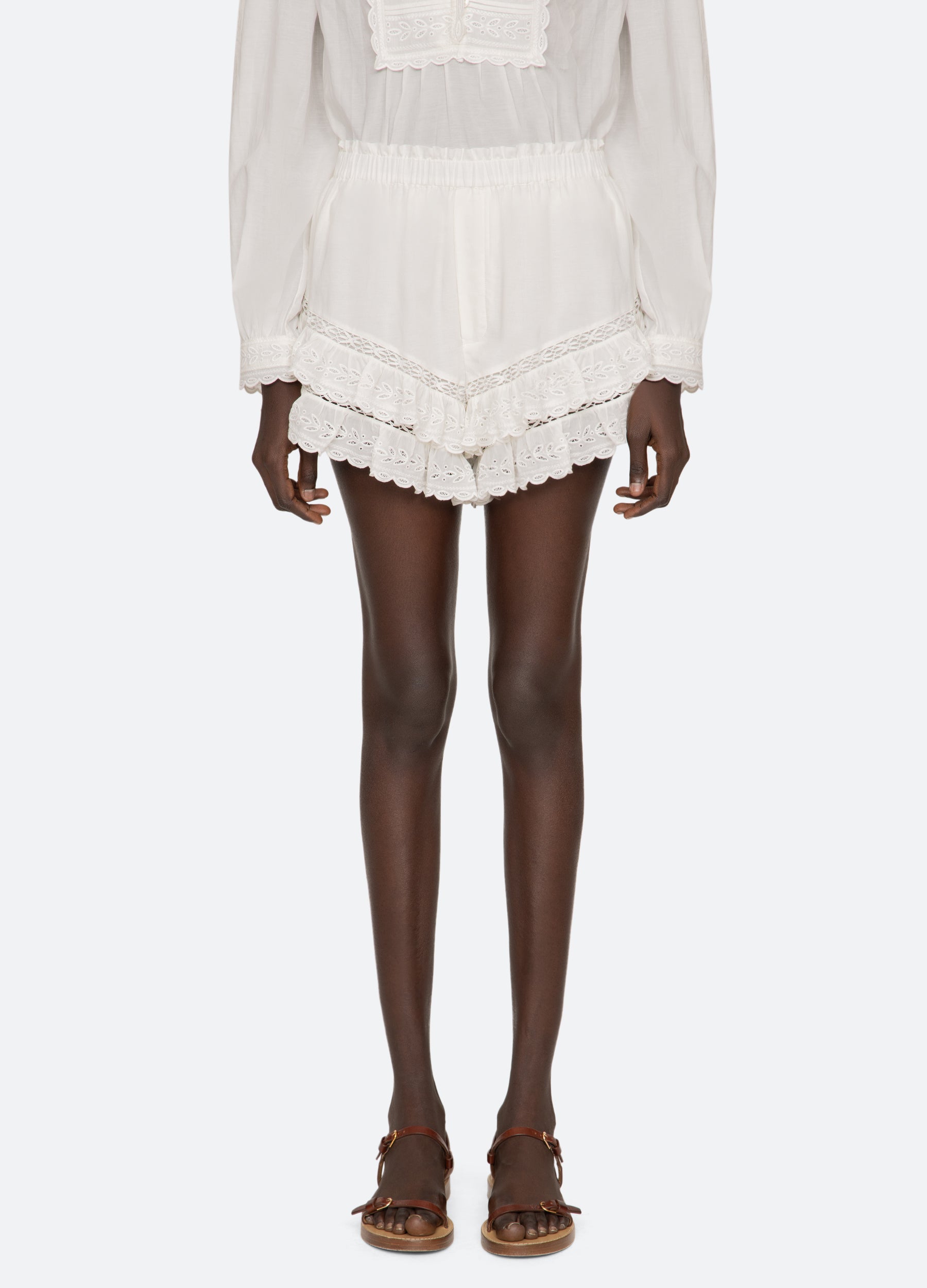 White Eliza Shorts | Sea New York