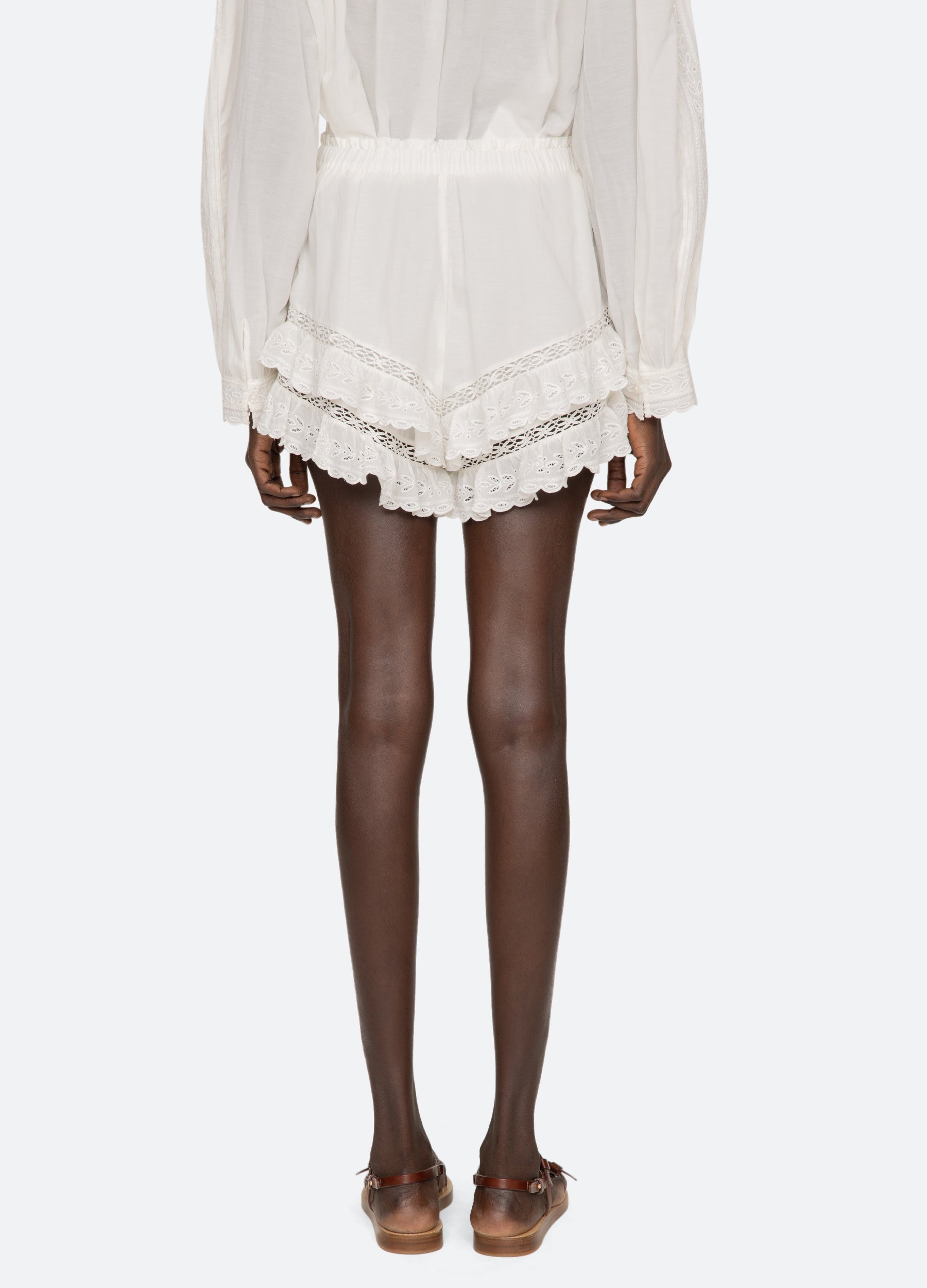 White Eliza Shorts | Sea New York