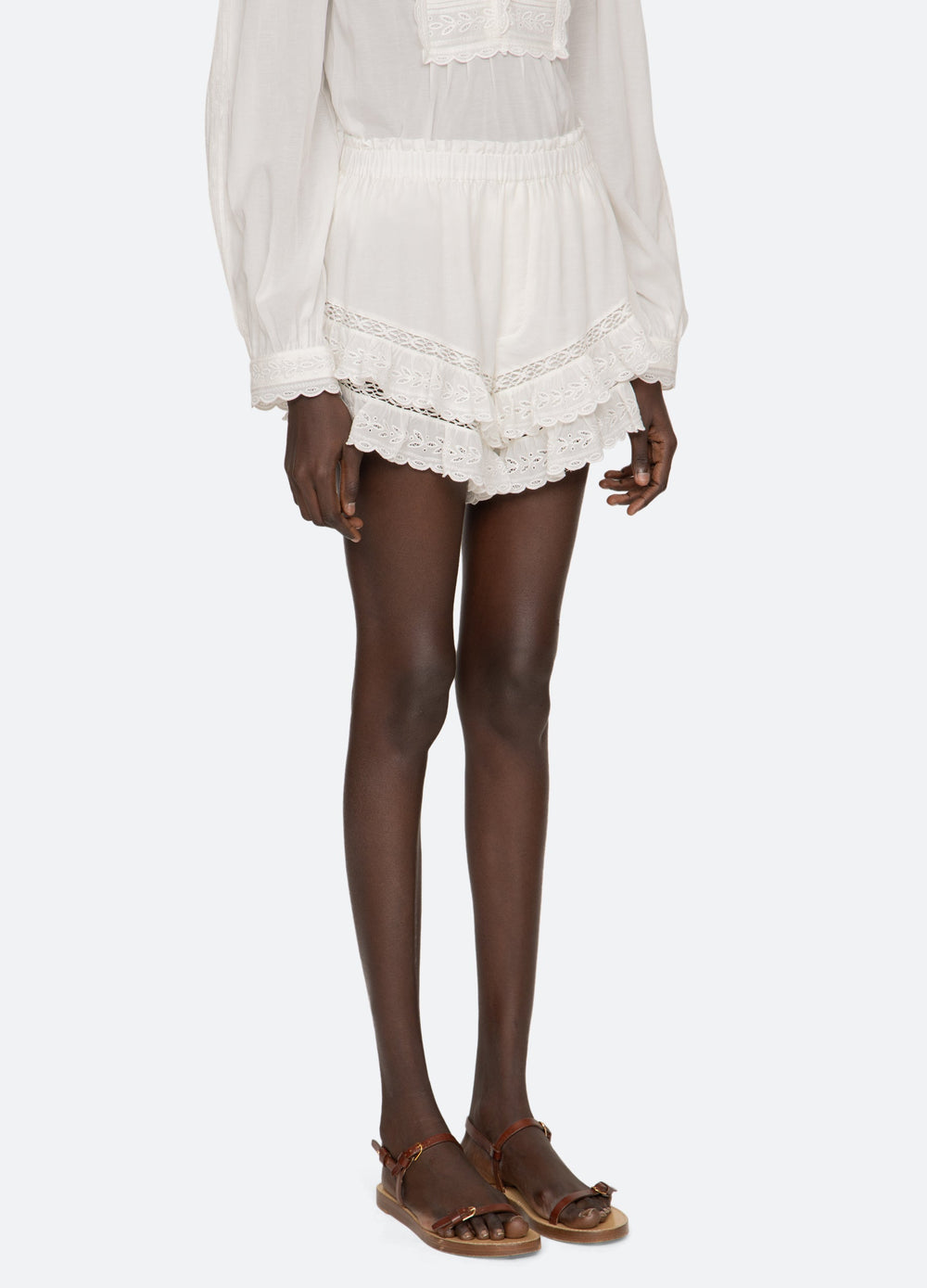 White Eliza Shorts | Sea New York