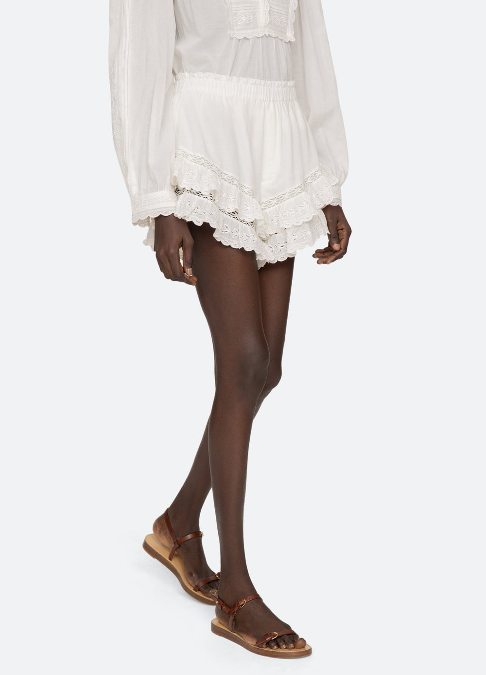 White Eliza Shorts | Sea New York