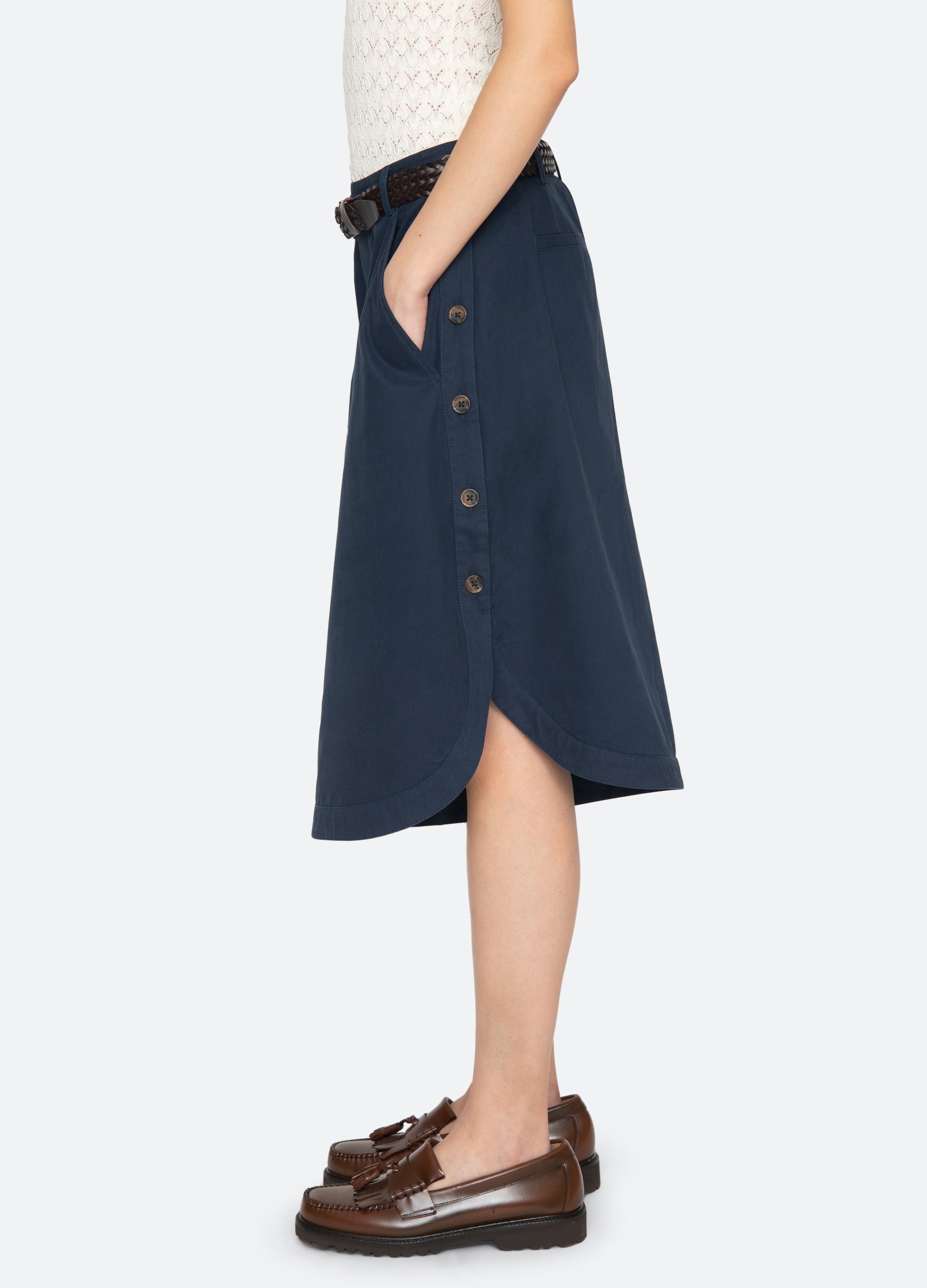 Navy Odessa Culottes | Sea New York