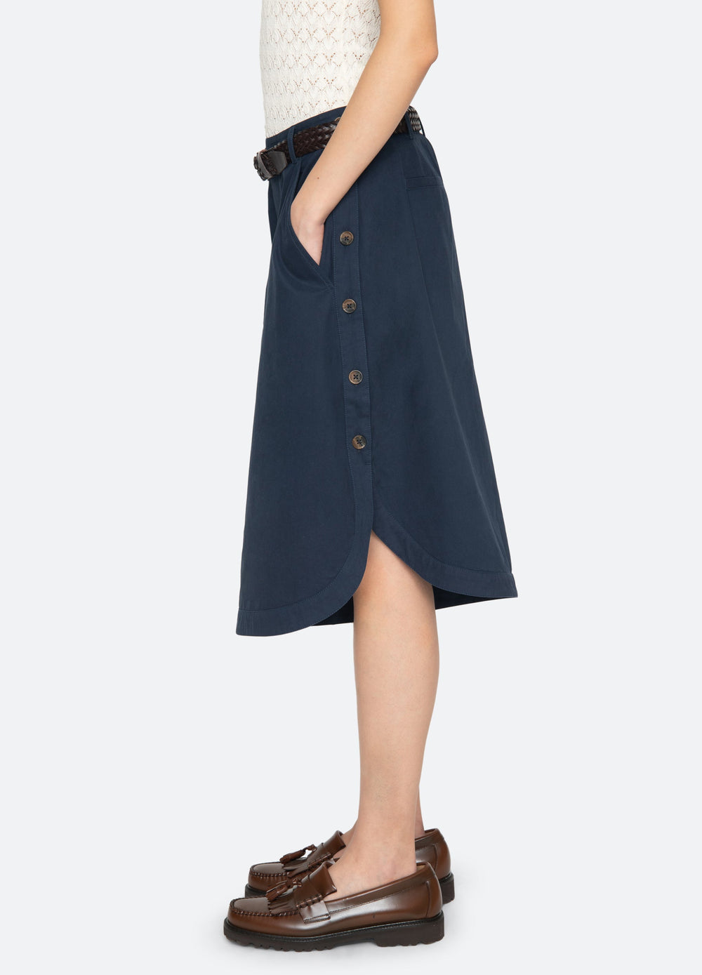 Navy Odessa Culottes | Sea New York