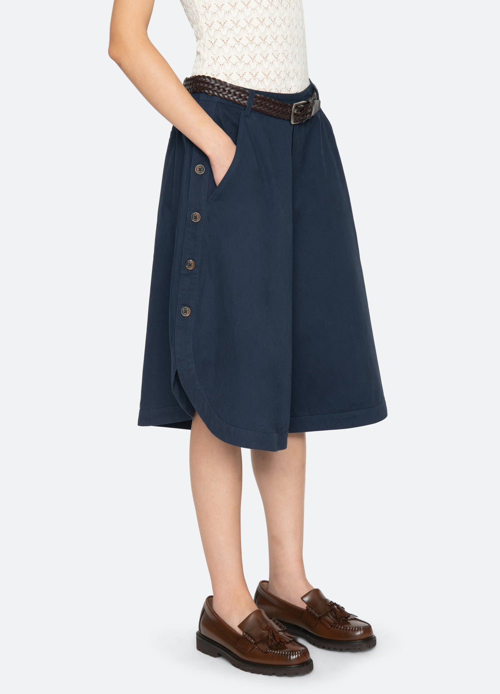 Navy Odessa Culottes | Sea New York