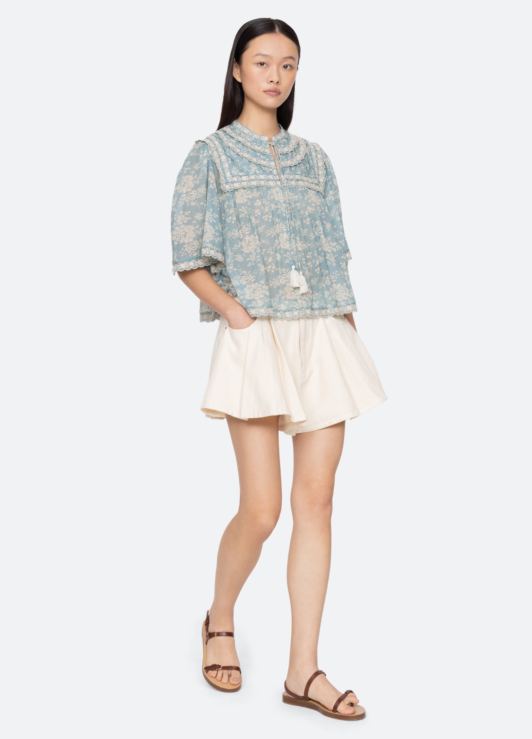 Blue Stasia Shorts | Sea New York