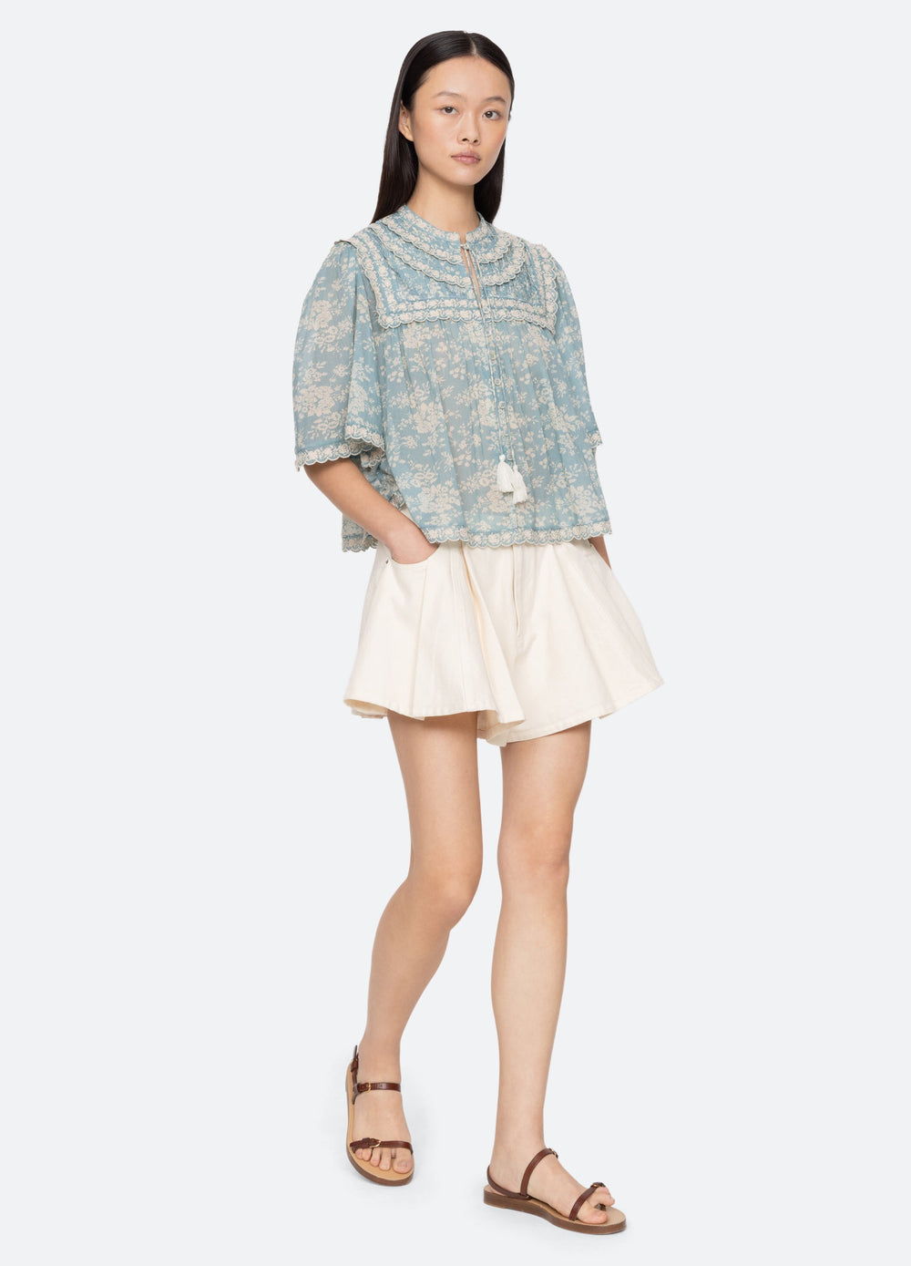 Blue Stasia Shorts | Sea New York