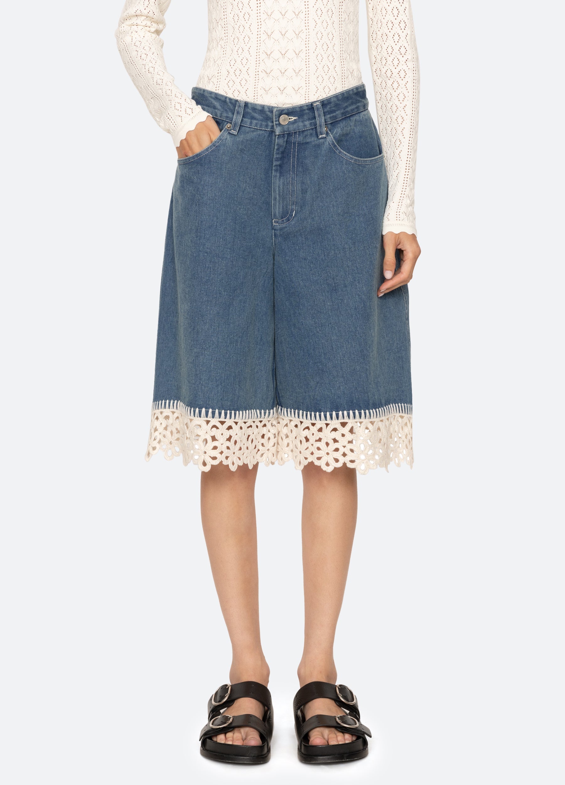 Blue Stasia Culottes | Sea New York