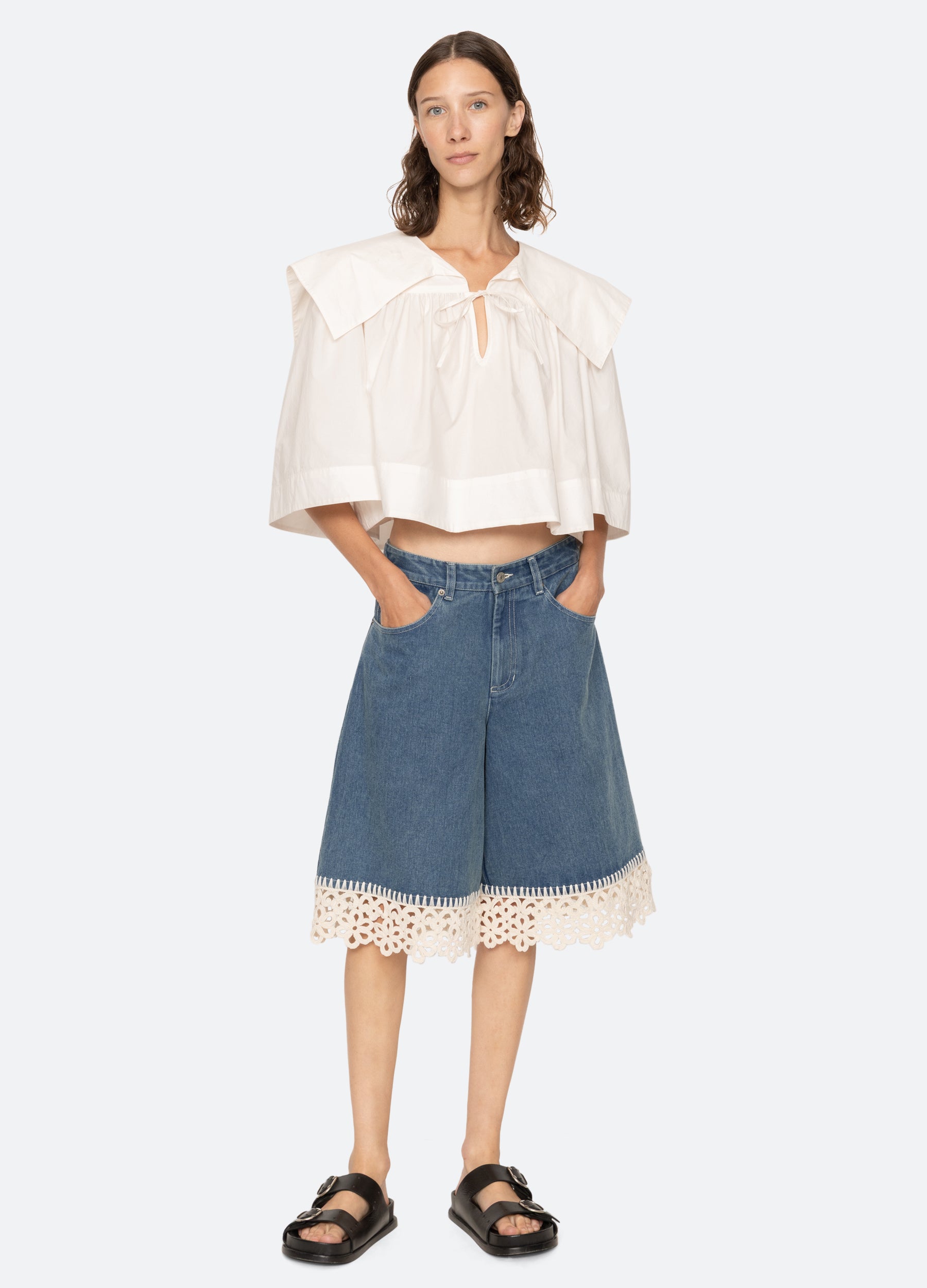 Blue Stasia Culottes | Sea New York