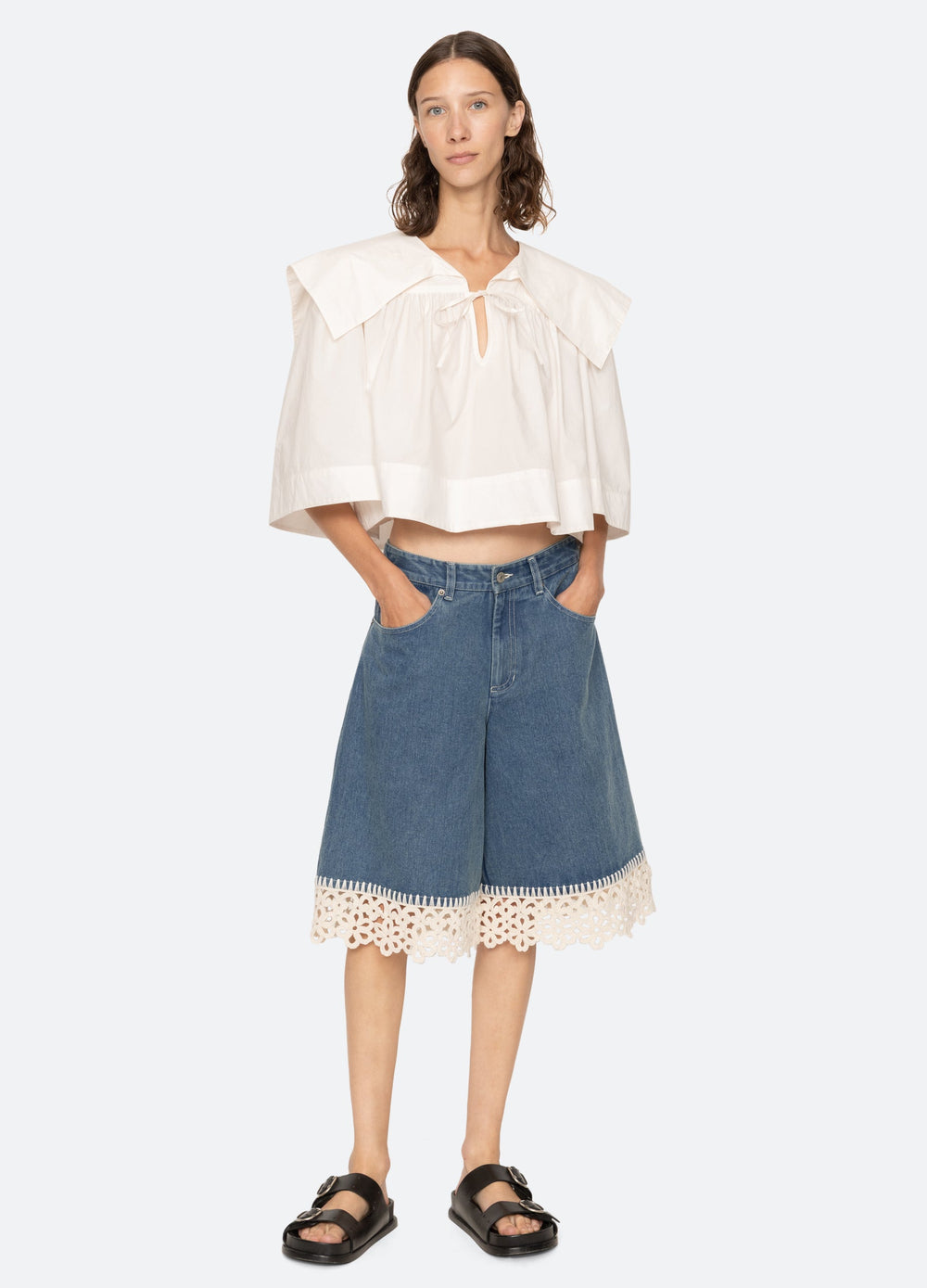 Blue Stasia Culottes | Sea New York