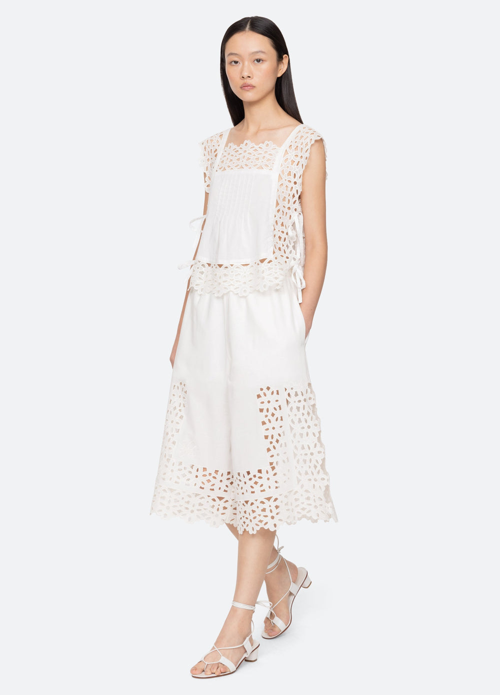 White Leila Culottes | Sea New York
