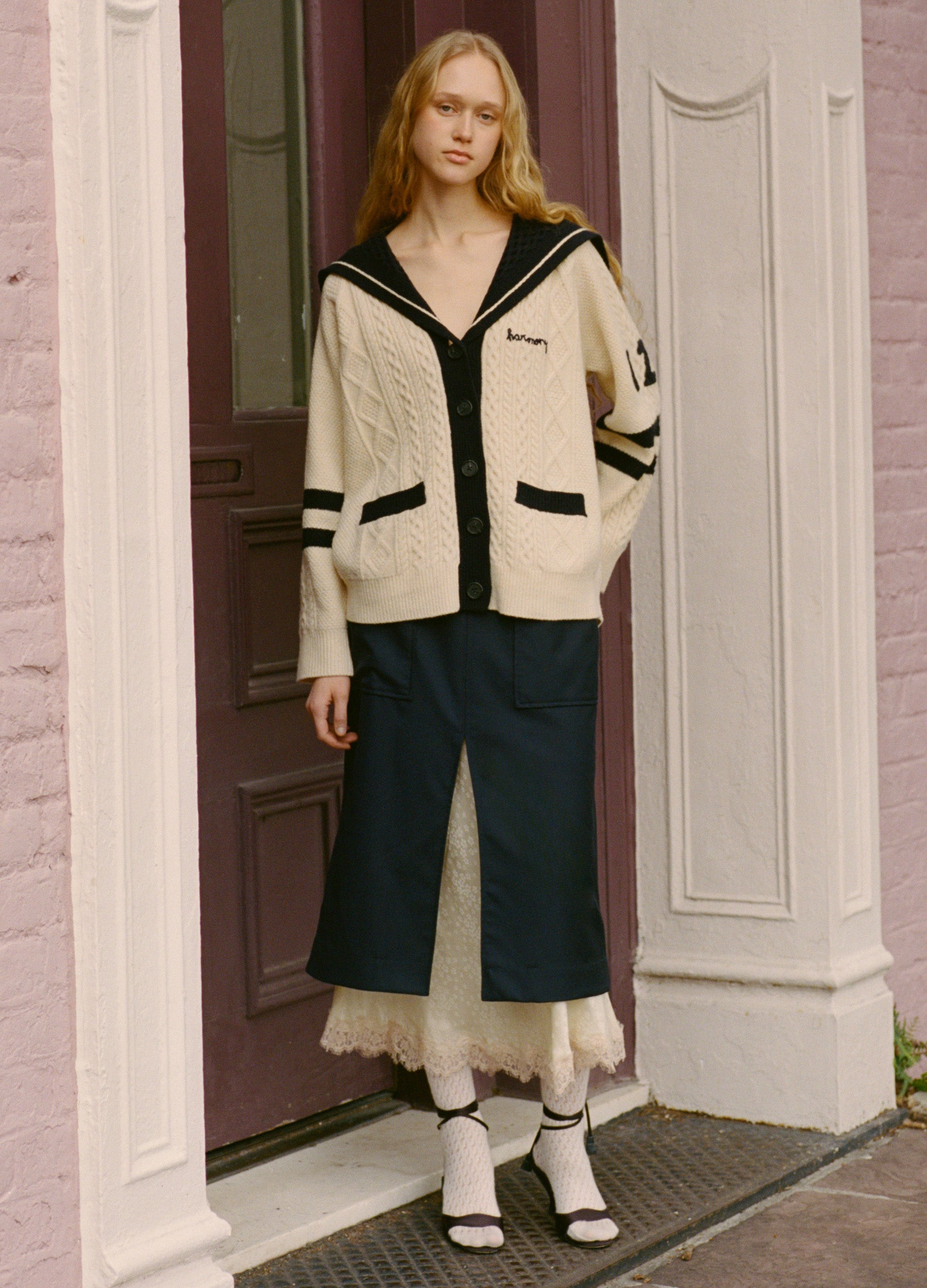 Navy Fiora Skirt | Sea New York