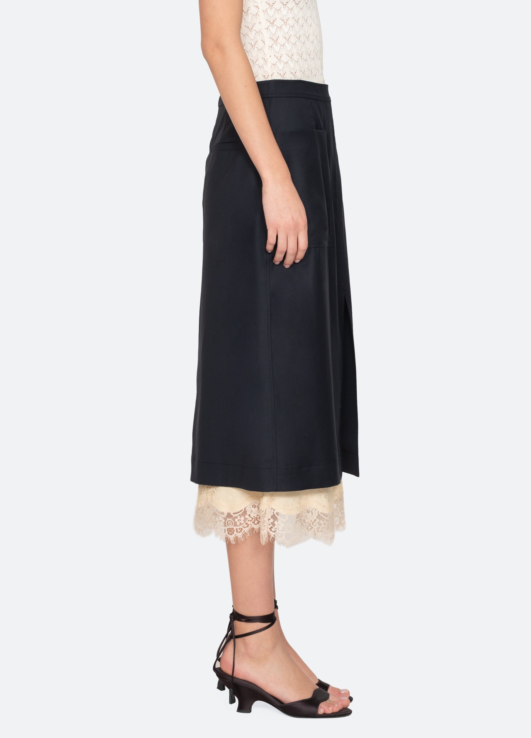 Navy Fiora Skirt | Sea New York