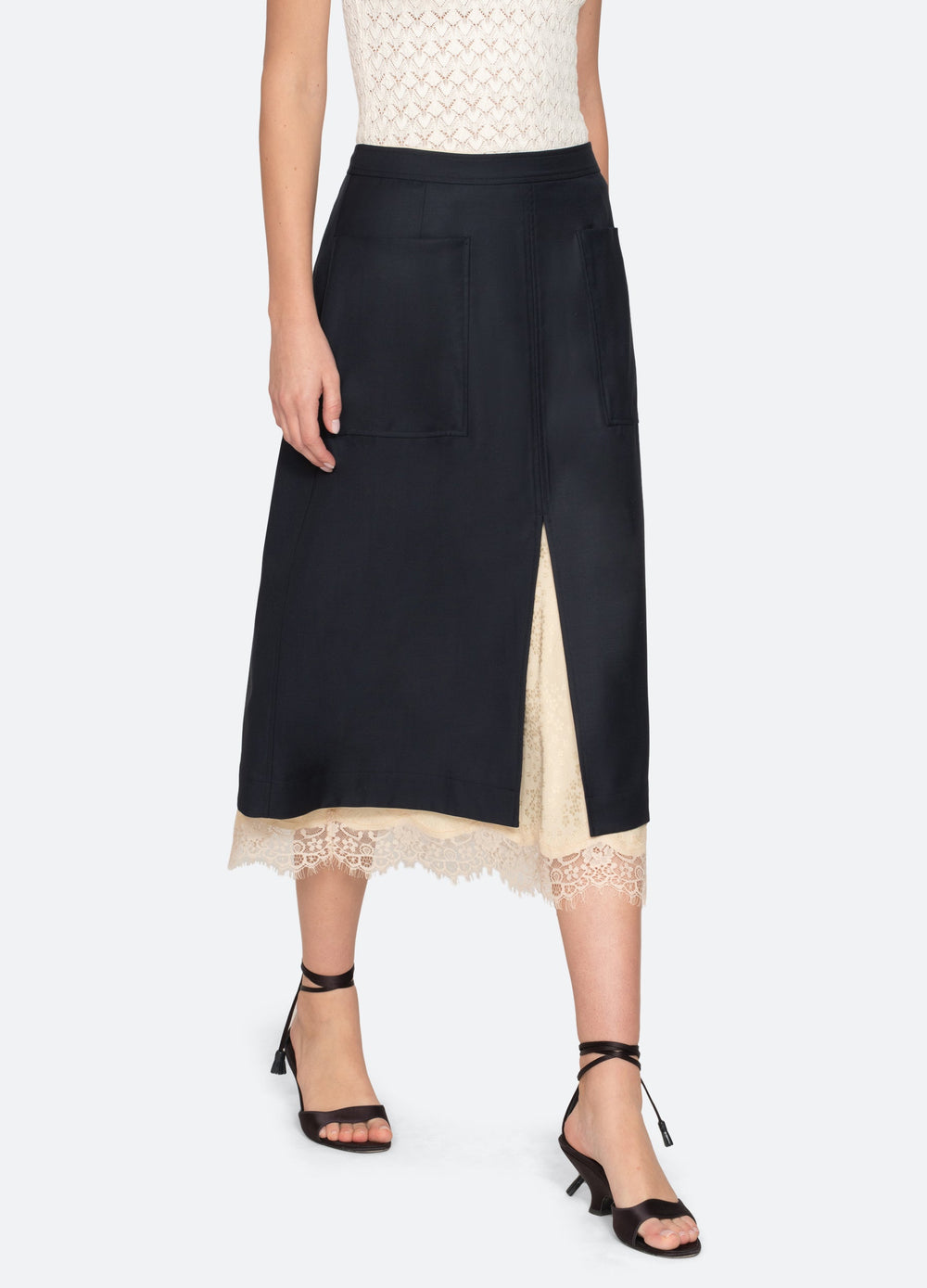 Navy Fiora Skirt | Sea New York