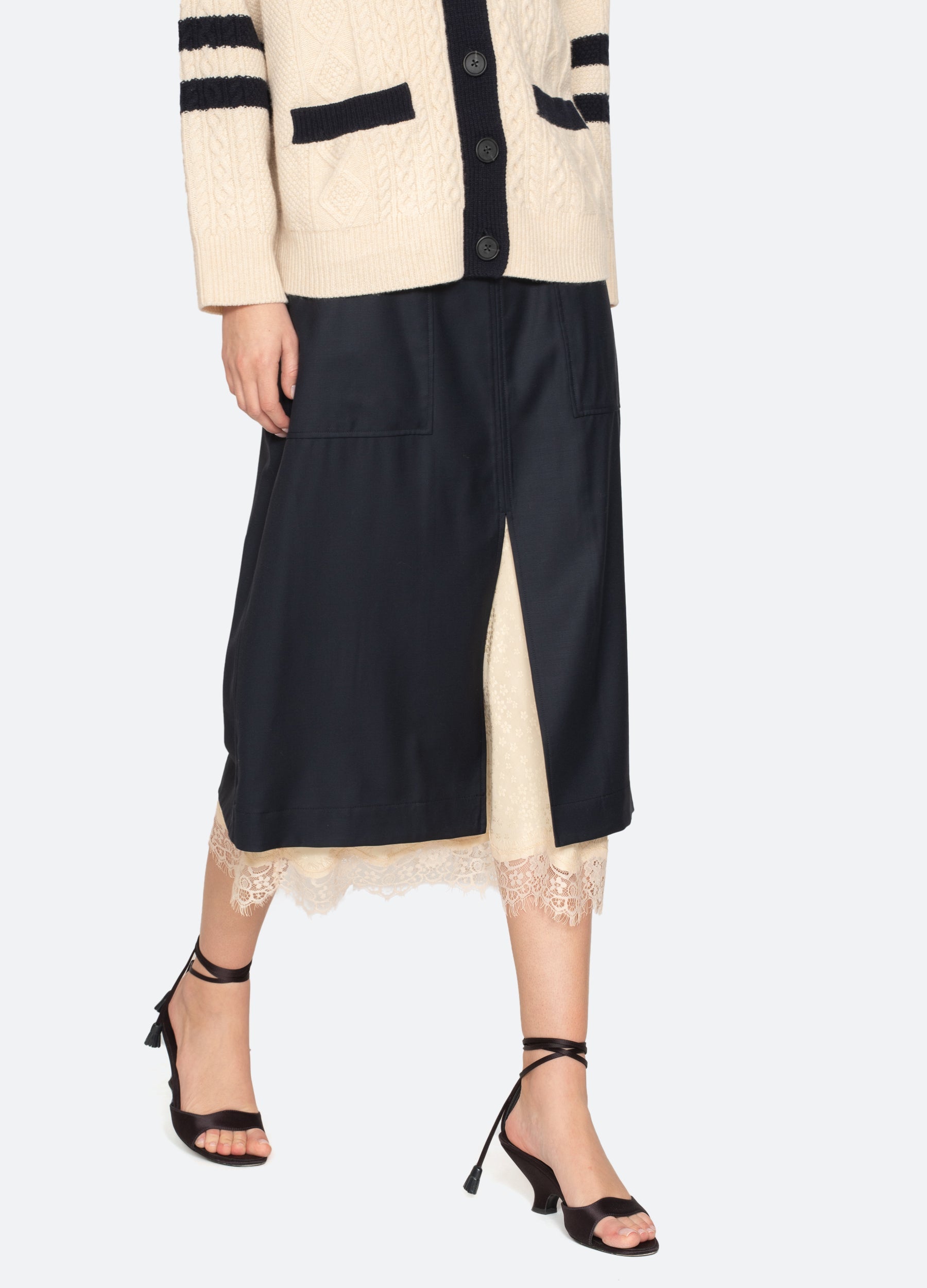 Navy Fiora Skirt | Sea New York